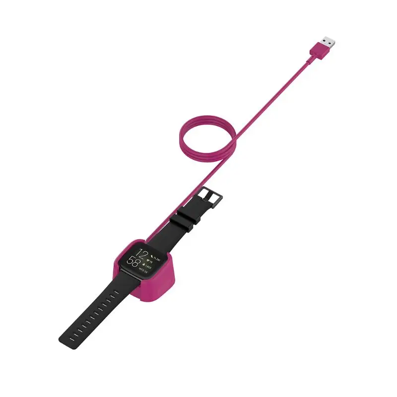 Сменное Зарядное устройство USB, подставка-держатель для кабеля для смарт-Браслета Fit-bit Versa 2, аксессуары для часов
Сменное Зарядное устройство USB, подставка-держатель для кабеля для смарт-Браслета Fit-bit Versa 2, аксессуары для часов