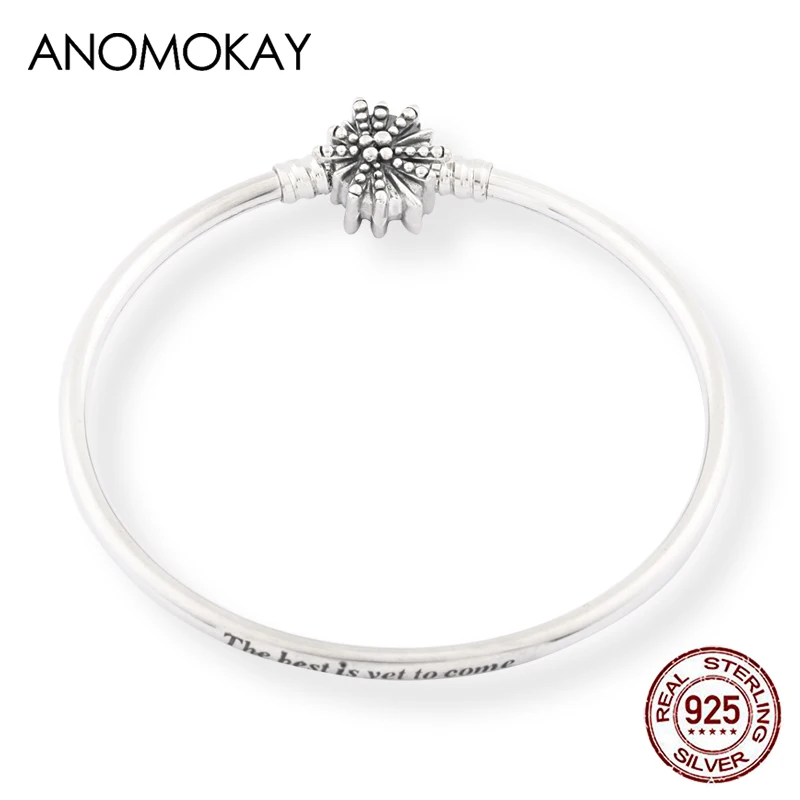 Authentic 925 Sterling Silver Snowflake Clasp Basic Bracelet Bangle Engrave Unique as You Are Snake Chain Bracelet for Xmas Gift
Authentic 925 Sterling Silver Snowflake Clasp Basic Bracelet Bangle Engrave Unique as You Are Snake Chain Bracelet for Xmas Gift