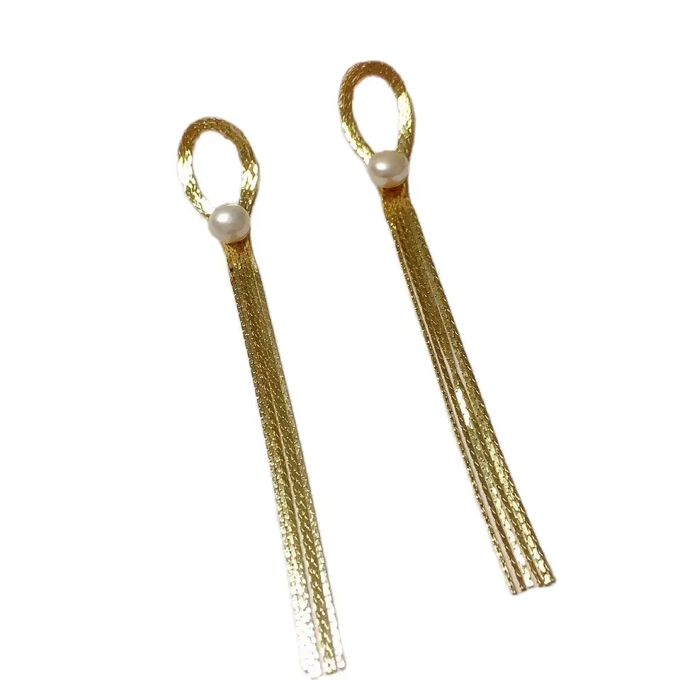 Natural Pearl Stud Earrings Long Large Tassel Gold Earrings Women's Birthday Wedding Jewelry Accessories 2021 Earring Trend
Natural Pearl Stud Earrings Long Large Tassel Gold Earrings Women's Birthday Wedding Jewelry Accessories 2021 Earring Trend