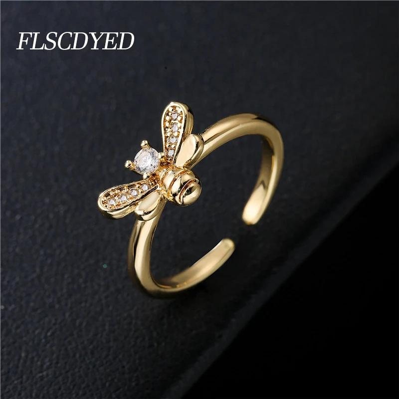 FLSCDYED Bohemia Vintage Bee Ring for Women Adjustable Shiny Zircon Butterfly Opening Rings 2022 Girl's Gift Party Jewelry
FLSCDYED Bohemia Vintage Bee Ring for Women Adjustable Shiny Zircon Butterfly Opening Rings 2022 Girl's Gift Party Jewelry