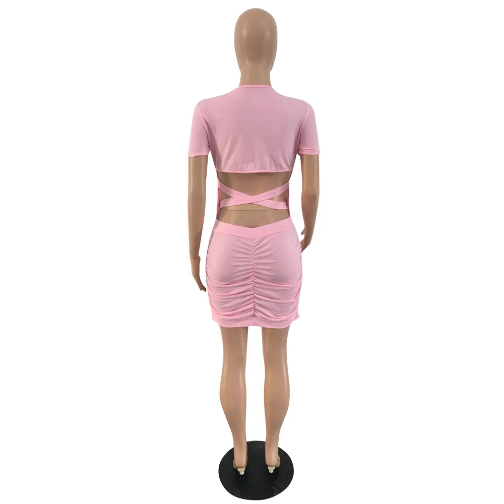 Sexy Bodycon Mini Dresses Women Summer Mouth Printed Hollow Out Scoop Neck T Shirt Dress Streetwear Pleated Package Hip Vestidos
Sexy Bodycon Mini Dresses Women Summer Mouth Printed Hollow Out Scoop Neck T Shirt Dress Streetwear Pleated Package Hip Vestidos