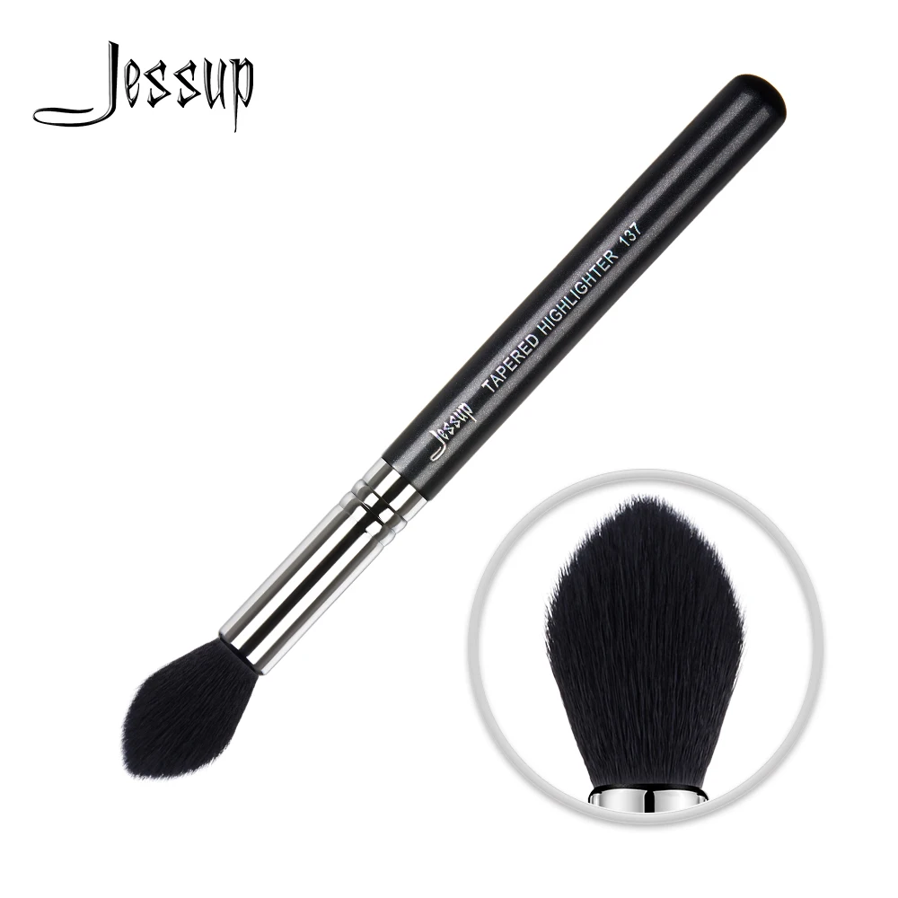 Jessup Tapered Highlighter Single Makeup Brush Face 1Pcs Black-Silver Professional Fiber Hair Cosmetic Tool Wholesale 137
Jessup Tapered Highlighter Single Makeup Brush Face 1Pcs Black-Silver Professional Fiber Hair Cosmetic Tool Wholesale 137