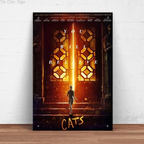 Cats 2019 Movie Metal Tin Sign Pin Up Metal Sign Metal Decor Wall Sign Wall Decor (20cmx30cm) HIC67
Cats 2019 Movie Metal Tin Sign Pin Up Metal Sign Metal Decor Wall Sign Wall Decor (20cmx30cm) HIC67