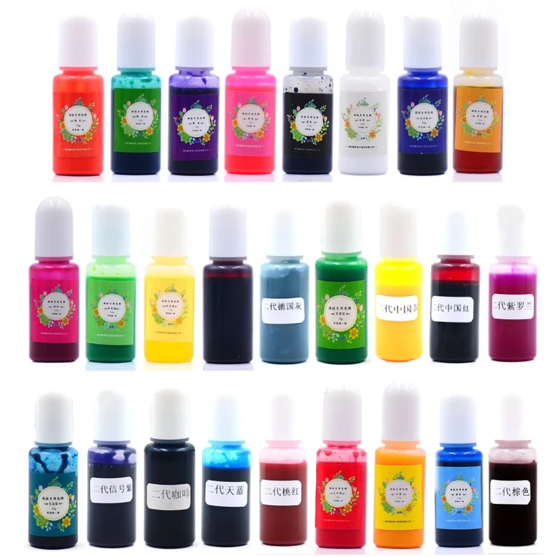26 Colors Crystal Epoxy Pigment UV Resin Dye DIY Jewelry Colorant Art Crafts Coloring Drying Color Mixing Liquid Decorations Mak
26 Colors Crystal Epoxy Pigment UV Resin Dye DIY Jewelry Colorant Art Crafts Coloring Drying Color Mixing Liquid Decorations Mak