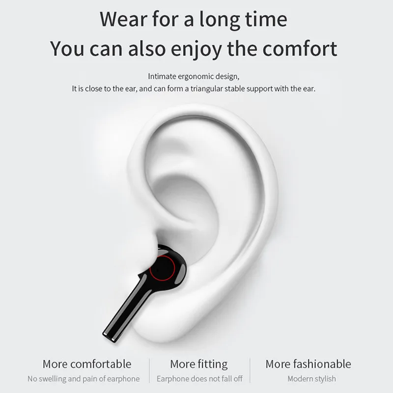 TWS L31 Mini Bluetooth Earphones Wireless Comfortable IPX7 Waterproof Sports Earbuds Music Headphones For Xiaomi Huawei Iphone
TWS L31 Mini Bluetooth Earphones Wireless Comfortable IPX7 Waterproof Sports Earbuds Music Headphones For Xiaomi Huawei Iphone