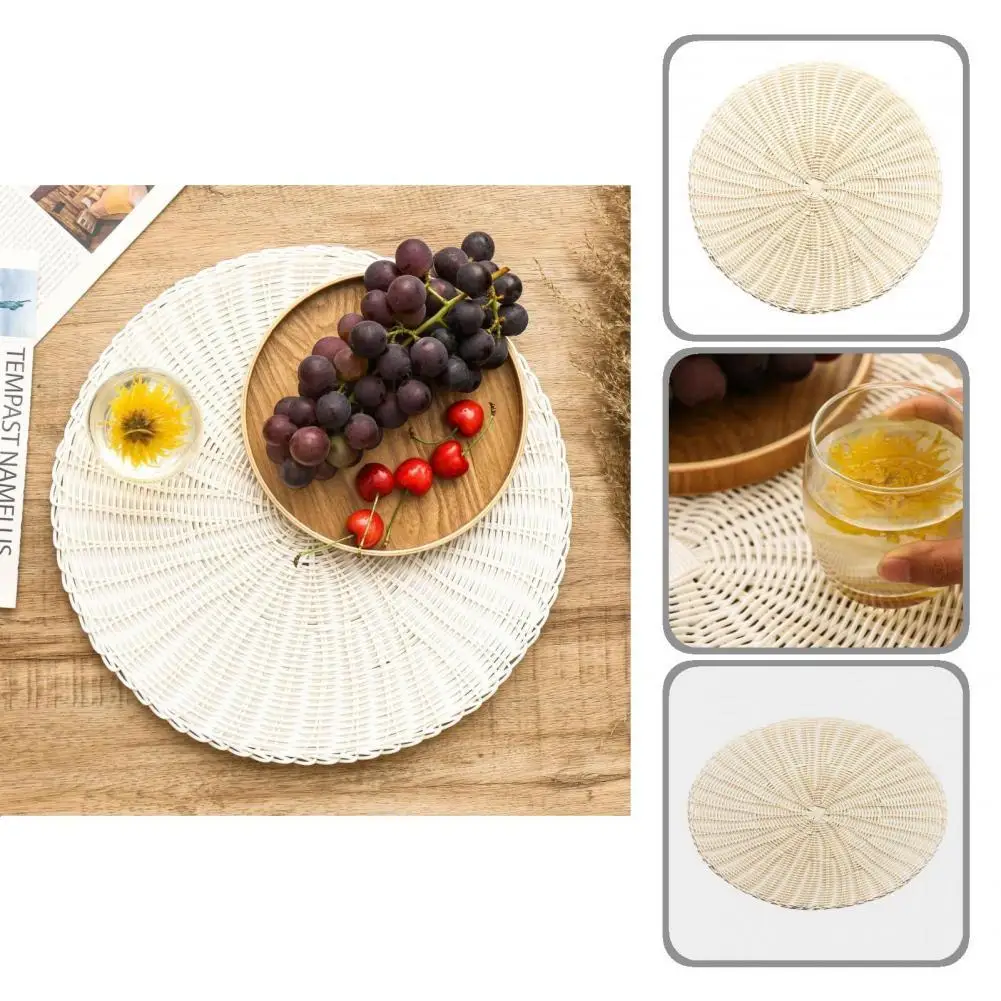 Excellent Bowl Placemat Long Lasting Practical Simulation Rattan Woven Round Shape Coasters Cup Mat Cup Placemat
Excellent Bowl Placemat Long Lasting Practical Simulation Rattan Woven Round Shape Coasters Cup Mat Cup Placemat