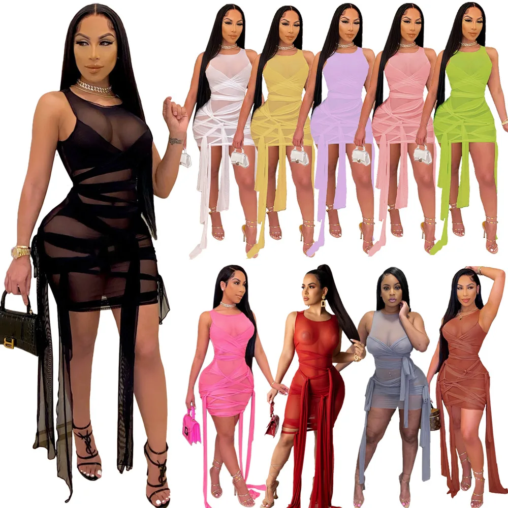 Sexy Mesh Bandage Dress Plus Size Summer Clothes for Women Birthday Party Club Outfits Bodycon Mini Dresses
Sexy Mesh Bandage Dress Plus Size Summer Clothes for Women Birthday Party Club Outfits Bodycon Mini Dresses