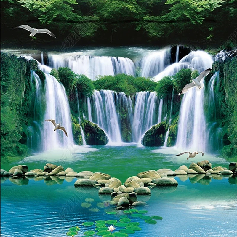 Floor Stickers Waterproof Fantasy Waterfall Flowing Water Green Forest 3d Bathroom Bedroom Floor Papier Peint Mural
Floor Stickers Waterproof Fantasy Waterfall Flowing Water Green Forest 3d Bathroom Bedroom Floor Papier Peint Mural