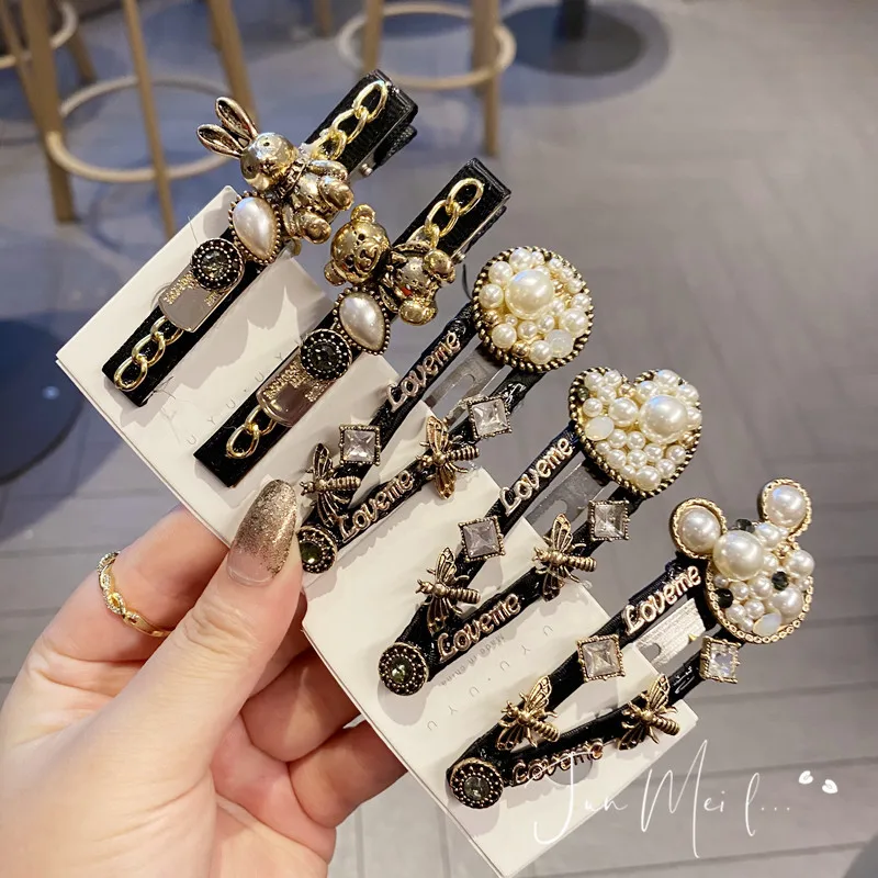 New Cute cartoon hair accessories heavy industry set diamond pearl hair clip mouse love crystal hair clip hot style
New Cute cartoon hair accessories heavy industry set diamond pearl hair clip mouse love crystal hair clip hot style