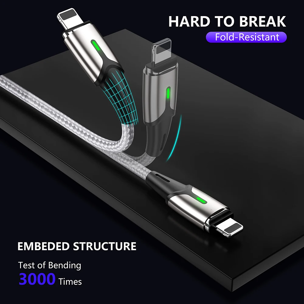 Магнитный кабель ZRSE 3 м 2 1 Micro USB для iPhone Samsung зарядный светодиодный 3A синхронизации