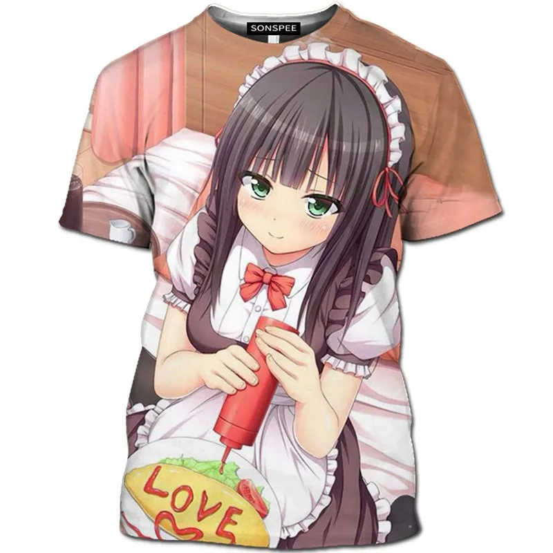 3D Summer Short-Sleeved Anime Beach Beauty Girl T-Shirt Casual Seaside Kawaii Cat Girl Shirt Cosplay Cat Girl Loli Shirt
3D Summer Short-Sleeved Anime Beach Beauty Girl T-Shirt Casual Seaside Kawaii Cat Girl Shirt Cosplay Cat Girl Loli Shirt