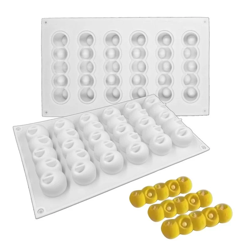 Kitchen Strip Silicone Cake Mold 3D Baking Tool Dessert Decoration Wedding 6 Concave Ball Mold Accessories
Kitchen Strip Silicone Cake Mold 3D Baking Tool Dessert Decoration Wedding 6 Concave Ball Mold Accessories