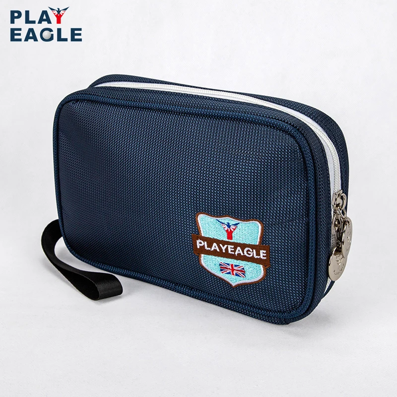 

PLAYEAGLE Golf Handbag Golf Pouch For Golf Tee Towel Ball Nvay Blue Light weight Golf Pouch Large Wallet Nylon Material