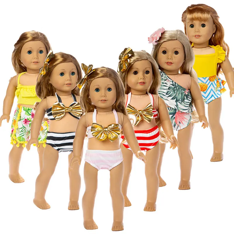 Модный костюм бикини 2019, подходит для 18-дюймовых американских кукол и кукол, лучший подарок для детей. 
Модный костюм бикини 2019, подходит для 18-дюймовых американских кукол и кукол, лучший подарок для детей.
