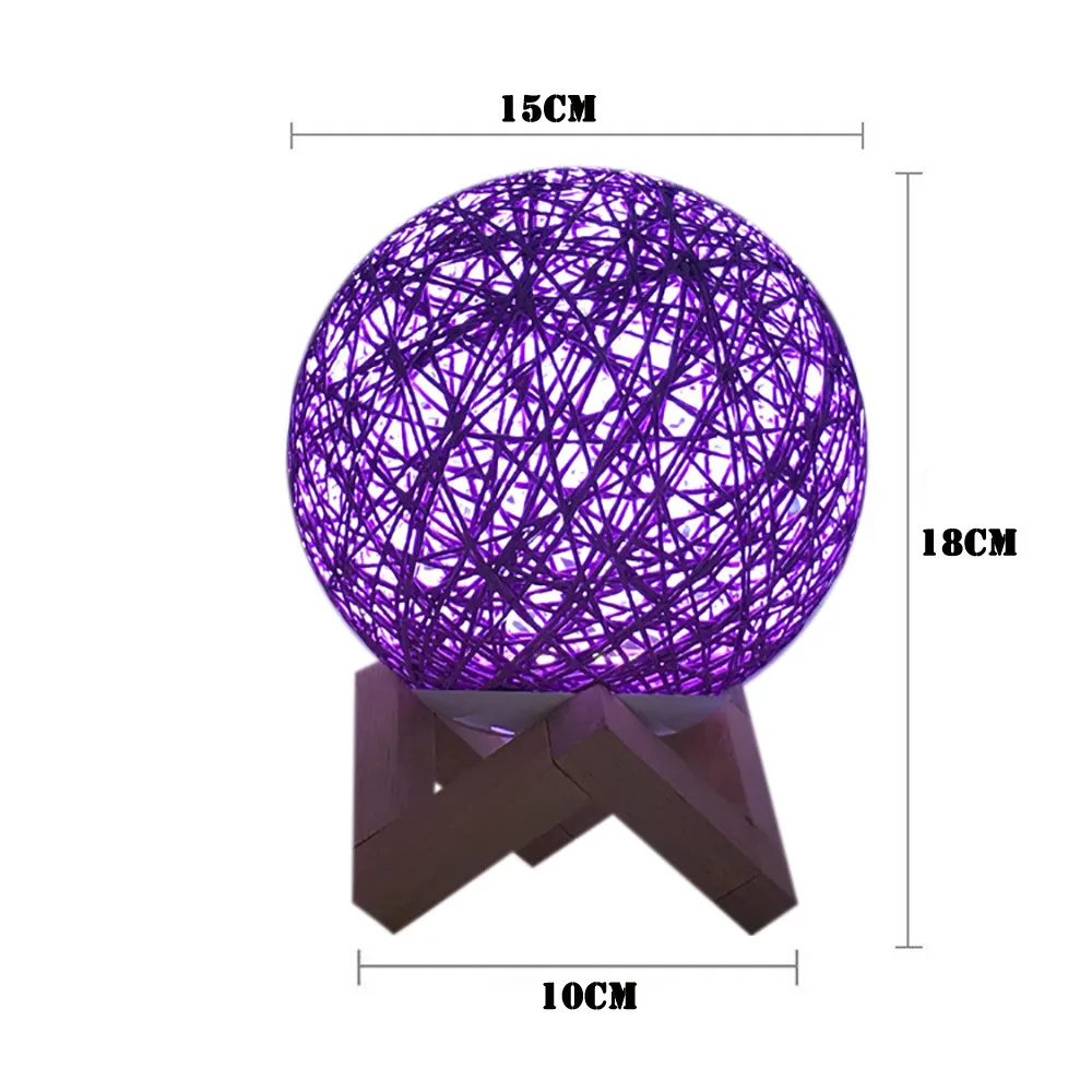 3d Night Light Rechargeable Rattan Moon Night Light Moonlight Usb Charging Table Desk Moon Lamp Lights For Home Decor Gifts
3d Night Light Rechargeable Rattan Moon Night Light Moonlight Usb Charging Table Desk Moon Lamp Lights For Home Decor Gifts