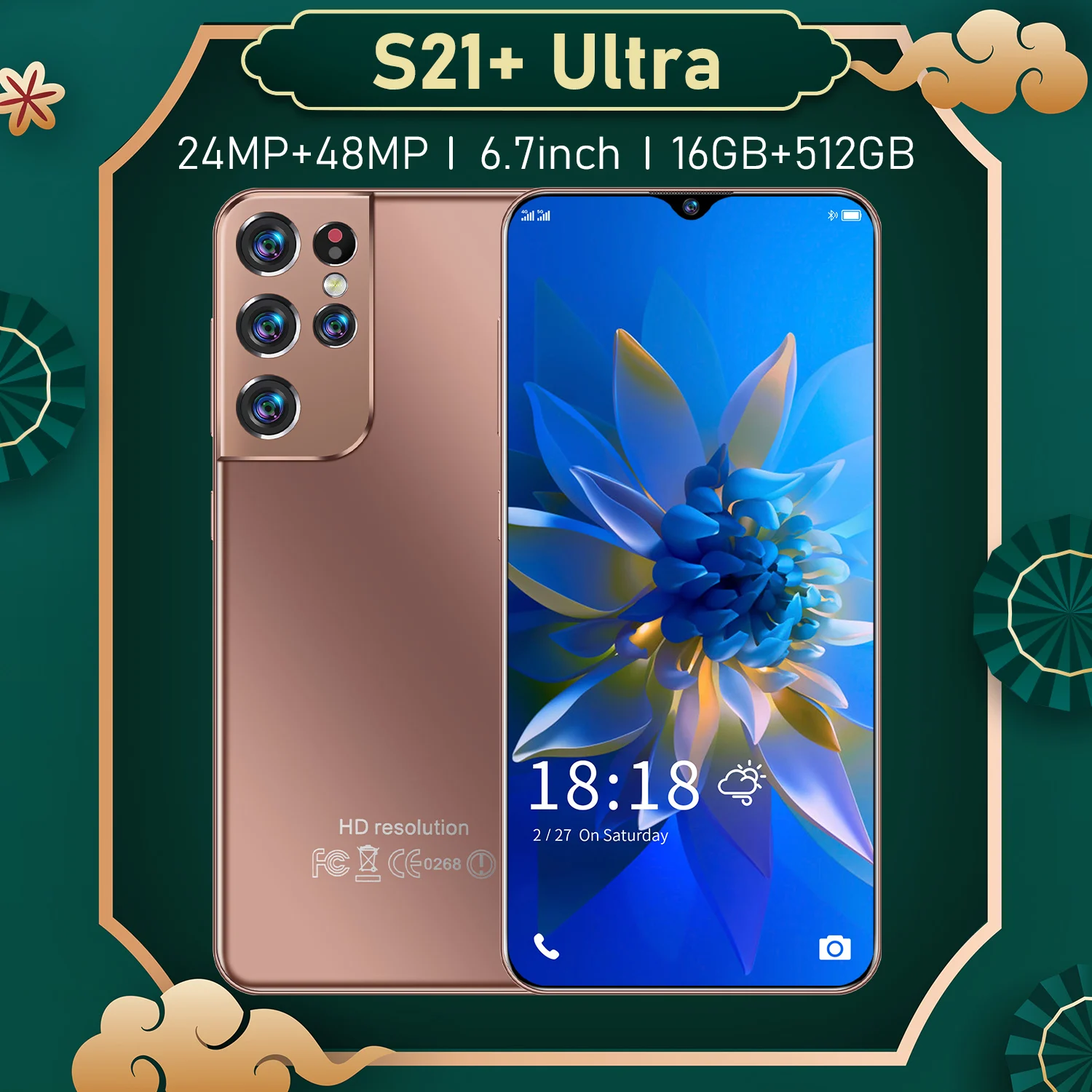 Global Version S21+ Ultra Smartphones 6.7Inch 6500mAh 16+512GB Mobile Phones 24MP +48MP HD Camera Android10 Dual SIM Cellphones
Global Version S21+ Ultra Smartphones 6.7Inch 6500mAh 16+512GB Mobile Phones 24MP +48MP HD Camera Android10 Dual SIM Cellphones