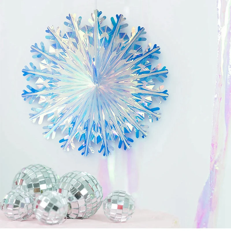 Zerolife Shiny Color Snowflakes Folding Fan 3D Party DIY Decoration Christmas Tree Hanging Ornaments Holiday Party Xmas Pendant
Zerolife Shiny Color Snowflakes Folding Fan 3D Party DIY Decoration Christmas Tree Hanging Ornaments Holiday Party Xmas Pendant