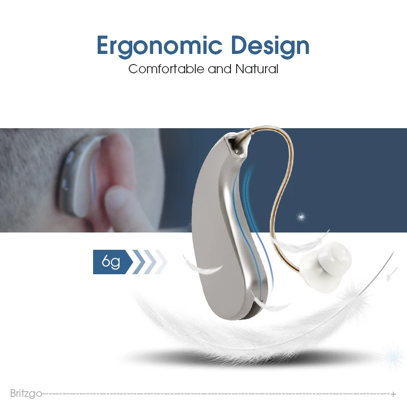 Britzgo Hearing Aid Hearing Amplifier Rechargable Digital Bha-203 for Hearing Loss Patient Elderly, Blue or Silver, 8 Grams
Britzgo Hearing Aid Hearing Amplifier Rechargable Digital Bha-203 for Hearing Loss Patient Elderly, Blue or Silver, 8 Grams