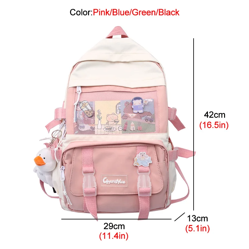 OYIXINGER Women Waterproof Nylon School Bag Multi-pocket School Backpack For Teenage Students Korean Style Insert Buckle Bags
OYIXINGER Women Waterproof Nylon School Bag Multi-pocket School Backpack For Teenage Students Korean Style Insert Buckle Bags