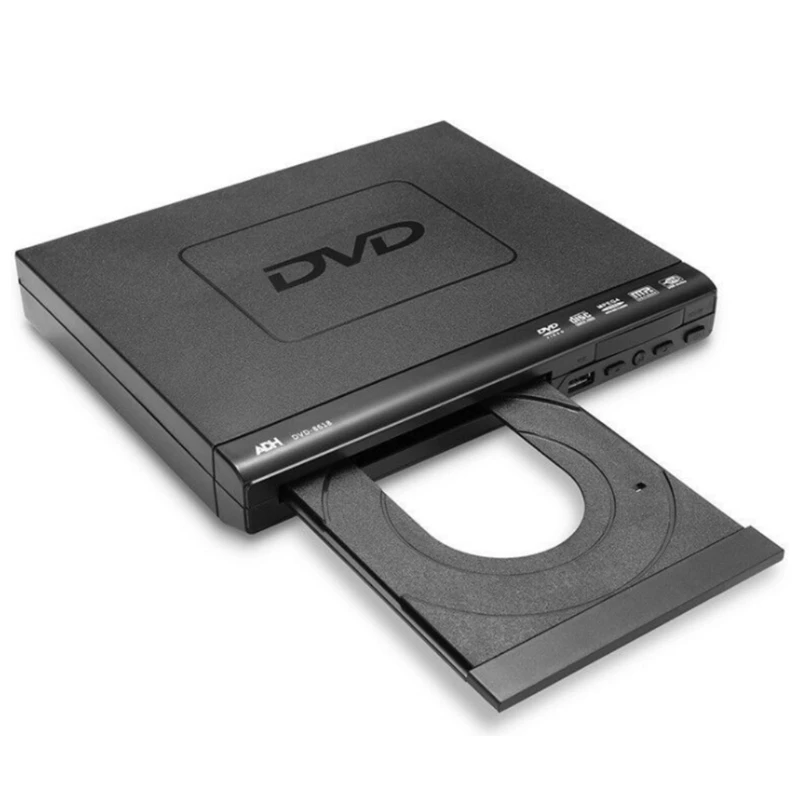 Домашний мини DVD плеер для телевизора с выходными кабелями H DMI/AV вход USB 1080P