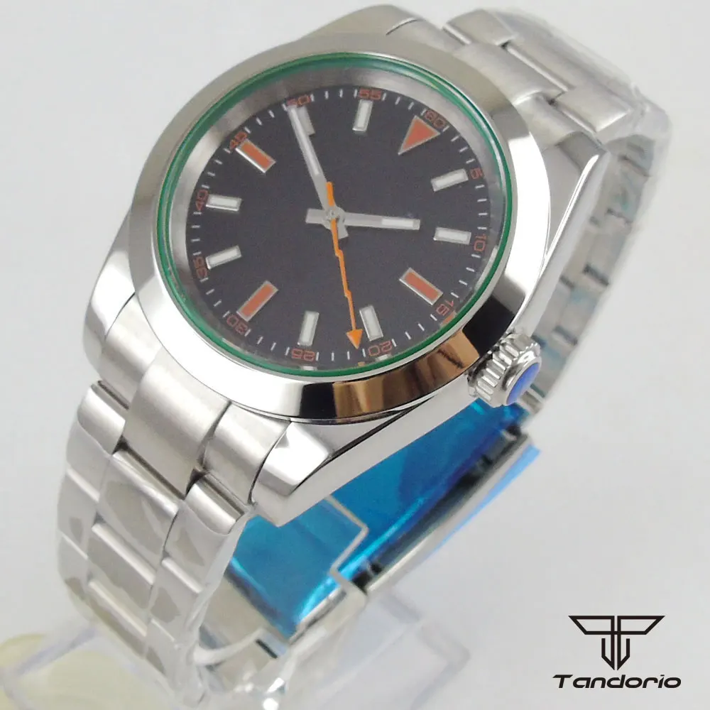 36mm tandorio MIYOTA 8215 Movement Men's Watch Black Dial Sapphire glass Date Steel Bracelet
36mm tandorio MIYOTA 8215 Movement Men's Watch Black Dial Sapphire glass Date Steel Bracelet