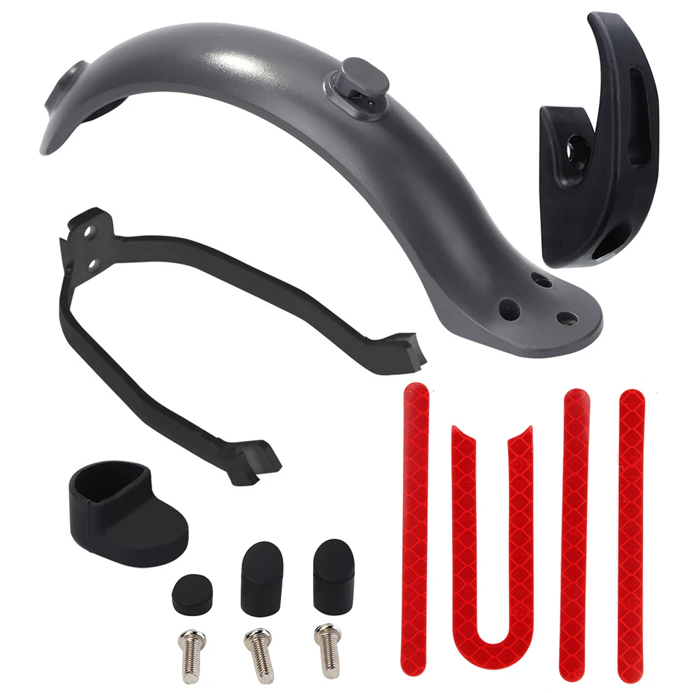 Electric Scooter Rear Fender+Fender Bracket+Front Hook+Screws+Reflective Sticker Set for M365 Replacement Mudguard Parts
Electric Scooter Rear Fender+Fender Bracket+Front Hook+Screws+Reflective Sticker Set for M365 Replacement Mudguard Parts