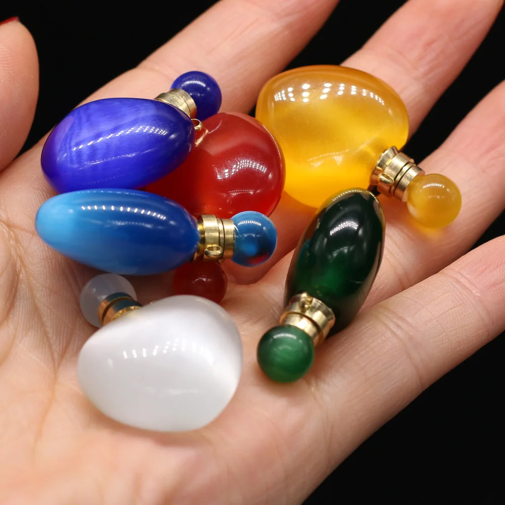 Natural Gems Stone Perfume Bottle Necklace Pendants Essential Oil Diffuser Pendant Tiger Eye Heart Jewelry Charm Size 24*36mm
Natural Gems Stone Perfume Bottle Necklace Pendants Essential Oil Diffuser Pendant Tiger Eye Heart Jewelry Charm Size 24*36mm