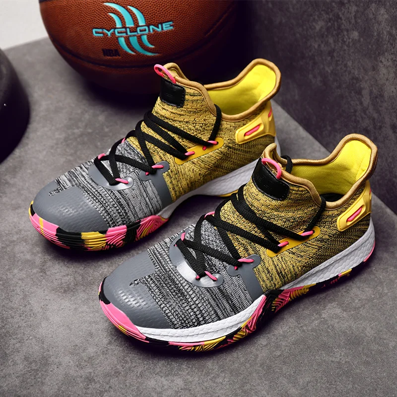 Brand Men Sneakers For Basketball Gym Sports Training High Quality Cushion Basketball Shoes Couple Men High Top Athletic Shoes
Brand Men Sneakers For Basketball Gym Sports Training High Quality Cushion Basketball Shoes Couple Men High Top Athletic Shoes