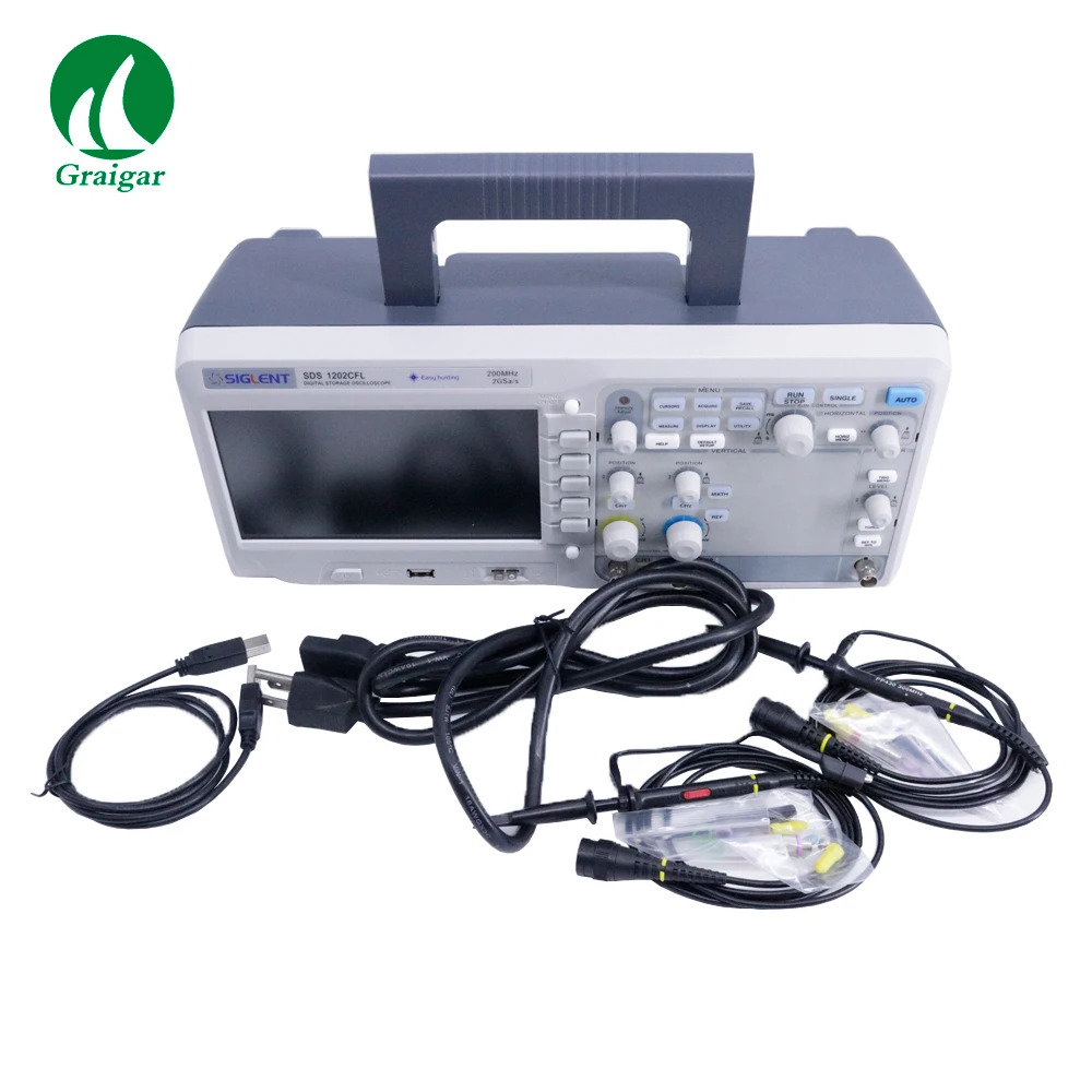 SDS1202CFL Professional Dual-channel Digital Oscilloscope with 200MHz Bandwidth 1 GSa/s Real Time Sample Rate
SDS1202CFL Professional Dual-channel Digital Oscilloscope with 200MHz Bandwidth 1 GSa/s Real Time Sample Rate