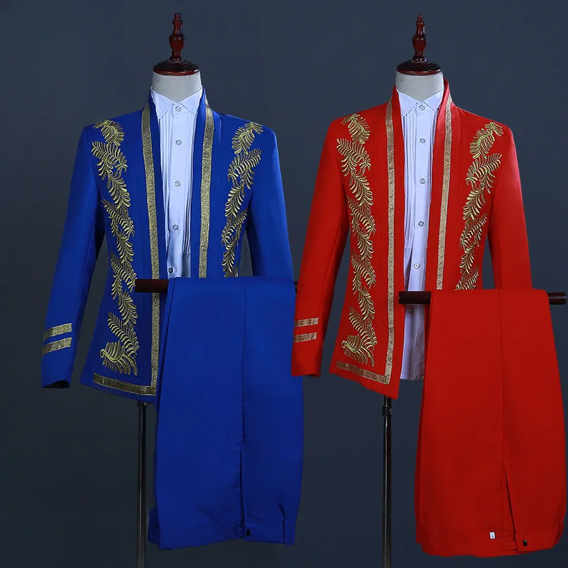 Mens Classic Embroidery Palace Stage Singer Wedding Suits Coat Pant Costume Men Nightclub Suit Jacket Tide Bar Blazer DT1477
Mens Classic Embroidery Palace Stage Singer Wedding Suits Coat Pant Costume Men Nightclub Suit Jacket Tide Bar Blazer DT1477