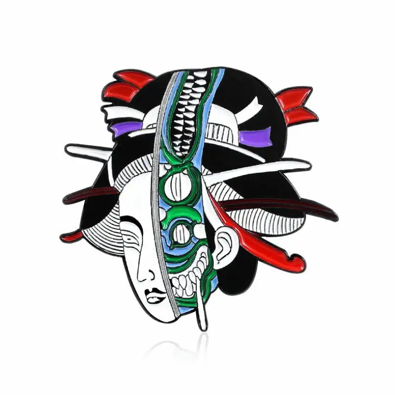 Beautiful Japanese Geisha Metal Enamel Brooch Fashion Glamour Ethnic Culture Badge Pin Unique Trendy Costume Backpack Jewelry
Beautiful Japanese Geisha Metal Enamel Brooch Fashion Glamour Ethnic Culture Badge Pin Unique Trendy Costume Backpack Jewelry