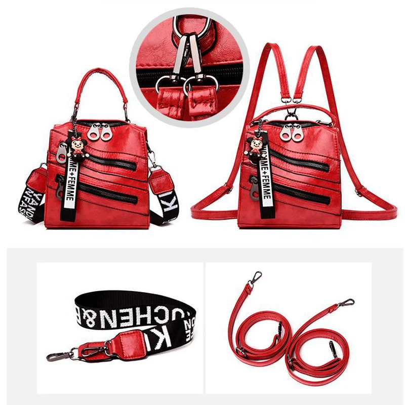 Women Leather Backpacks Mochila Female Shoulder Bag Multifunction Fashion Ladies Small Backpack Travel Bags For Girls Backpack
Women Leather Backpacks Mochila Female Shoulder Bag Multifunction Fashion Ladies Small Backpack Travel Bags For Girls Backpack