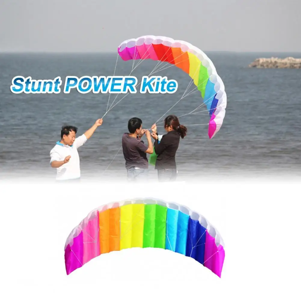 Kite High Quality 1m/1.4m/2m Dual Line Rainbow Sports Beach Kite Easy to Fly 
Kite High Quality 1m/1.4m/2m Dual Line Rainbow Sports Beach Kite Easy to Fly