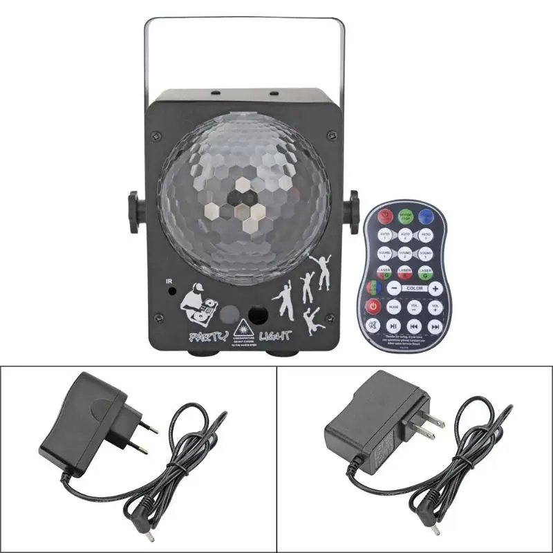60 in 1 LED Magic Ball Laser Lamp Fan-shaped Heat Sink With Remote Control LED Night Light for Dancing Party Lighting 
60 in 1 LED Magic Ball Laser Lamp Fan-shaped Heat Sink With Remote Control LED Night Light for Dancing Party Lighting