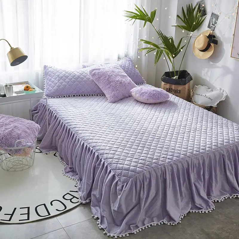 Mink Velvet Purple Blue Pink Gray White Girls Bedding Set Soft Berber Fleece Duvet Cover Thick Bed Sheet Bed Skirt Pillowcases
Mink Velvet Purple Blue Pink Gray White Girls Bedding Set Soft Berber Fleece Duvet Cover Thick Bed Sheet Bed Skirt Pillowcases