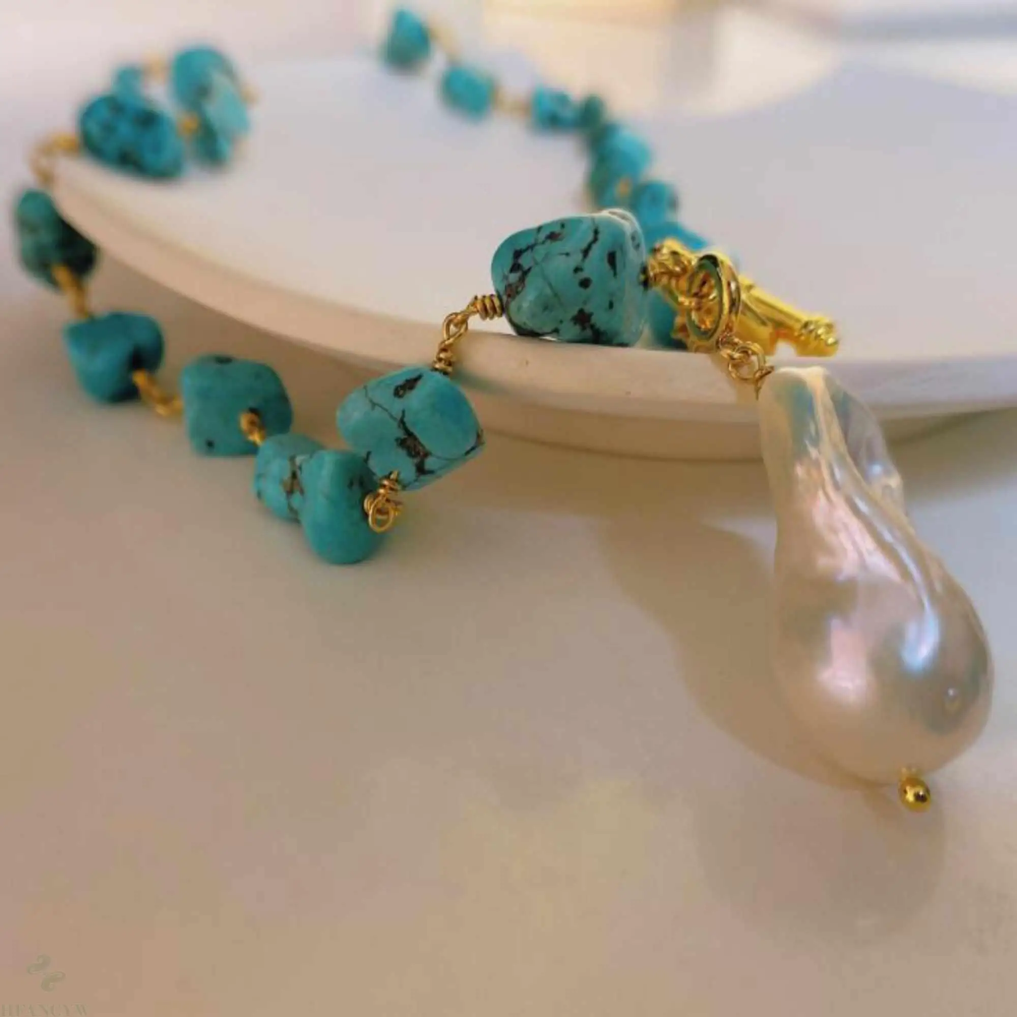 Fashion natural Turquoise Baroque Pearl Pendant Necklace gift Wedding Mother's Day Hook CARNIVAL Beautiful Holiday gifts
Fashion natural Turquoise Baroque Pearl Pendant Necklace gift Wedding Mother's Day Hook CARNIVAL Beautiful Holiday gifts