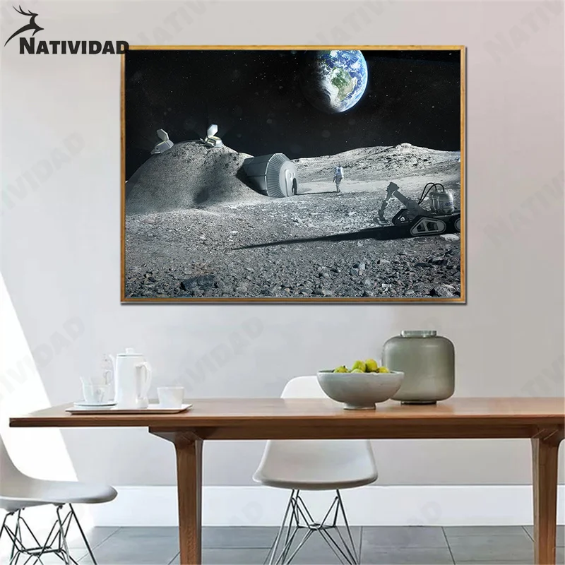 Moon Canvas Painting Earth Spaceman Astronaut Wall Art Pictures Poster Modern Universe Art Bedroom Decoration Wall Home Decor
Moon Canvas Painting Earth Spaceman Astronaut Wall Art Pictures Poster Modern Universe Art Bedroom Decoration Wall Home Decor