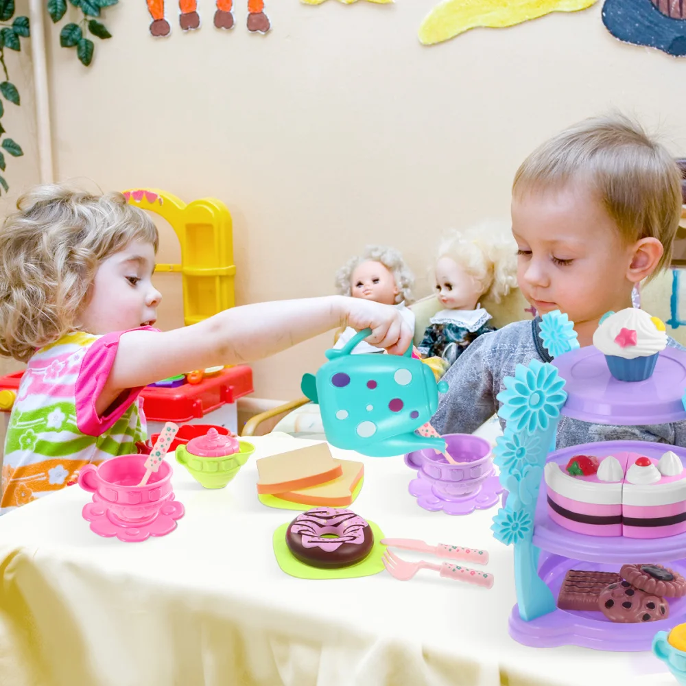 iBaseToy 35PCS Food Safe Tea Making Playset Afternoon Tea Time DIY Educational Toys for Kids Toddlers Girls
iBaseToy 35PCS Food Safe Tea Making Playset Afternoon Tea Time DIY Educational Toys for Kids Toddlers Girls