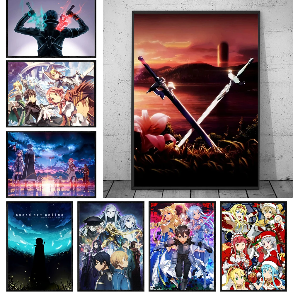 Sword Art Online Poster Prints Japan Video Game Anime Canvas Painting Modular Wall Art Pictures For Living Room Home Decoration
Sword Art Online Poster Prints Japan Video Game Anime Canvas Painting Modular Wall Art Pictures For Living Room Home Decoration