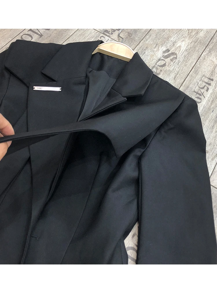 Free shipping sheet metal decoration waist waist slimming irregular bandage suit jacket ladies autumn new style all-match 
Free shipping sheet metal decoration waist waist slimming irregular bandage suit jacket ladies autumn new style all-match