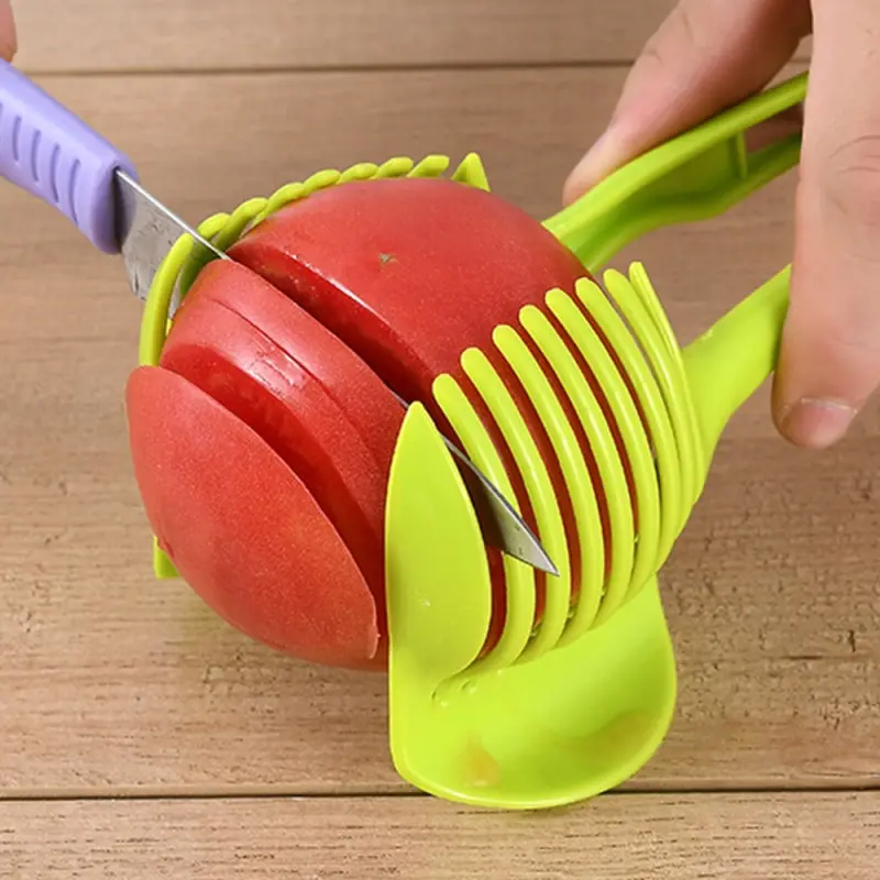Creative Kitchen Tool Lemon Tomato Slicer Egg Multi-function Food Clip Fruit and Vegetable Slicing Tool
Creative Kitchen Tool Lemon Tomato Slicer Egg Multi-function Food Clip Fruit and Vegetable Slicing Tool