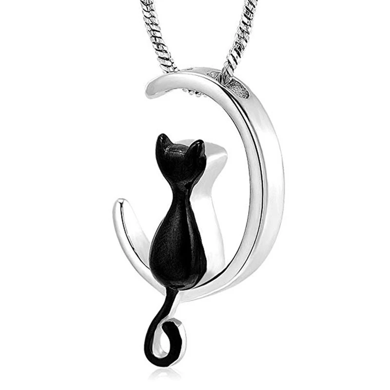 1 PC Black Cat Pendant Necklace For Ashes Pet Famliy Lovers Ashes Memorial Keepsake Titanium Steel Openable Necklace
1 PC Black Cat Pendant Necklace For Ashes Pet Famliy Lovers Ashes Memorial Keepsake Titanium Steel Openable Necklace