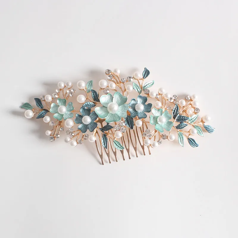 hot new Korean version bride hair combs headgear alloy Rhinestone Pearl Hair Combs wholesale
hot new Korean version bride hair combs headgear alloy Rhinestone Pearl Hair Combs wholesale