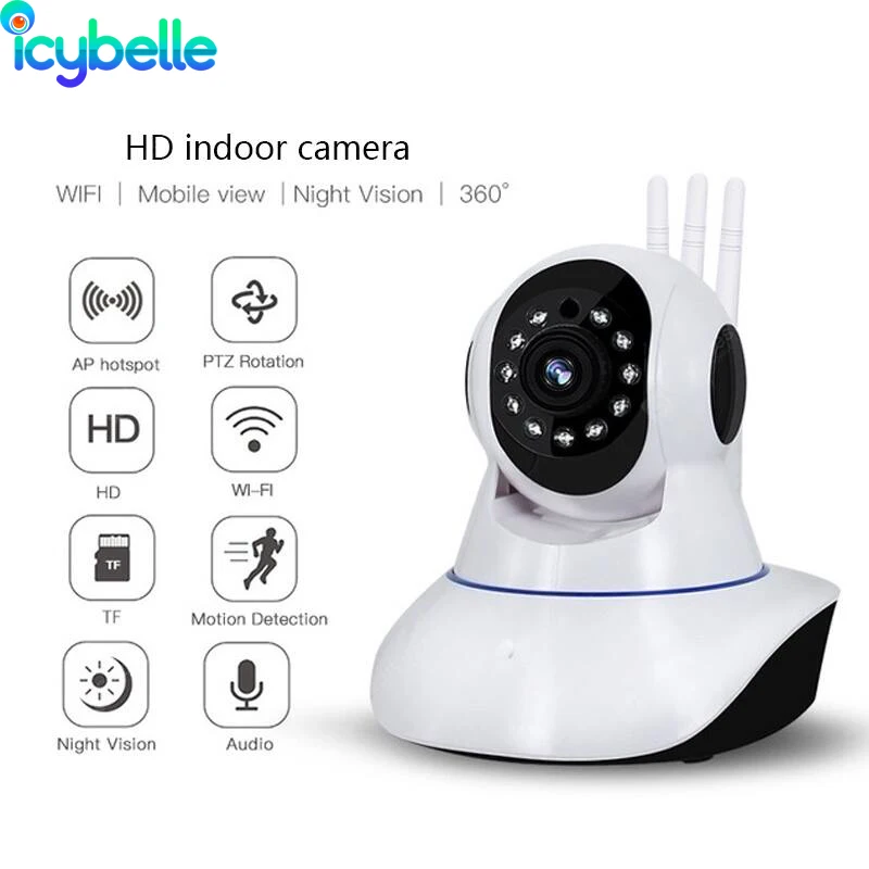 Icy WI-FI камера видеонаблюдения Беспроводная панорамная WIFI 1080P умный дом Облачная