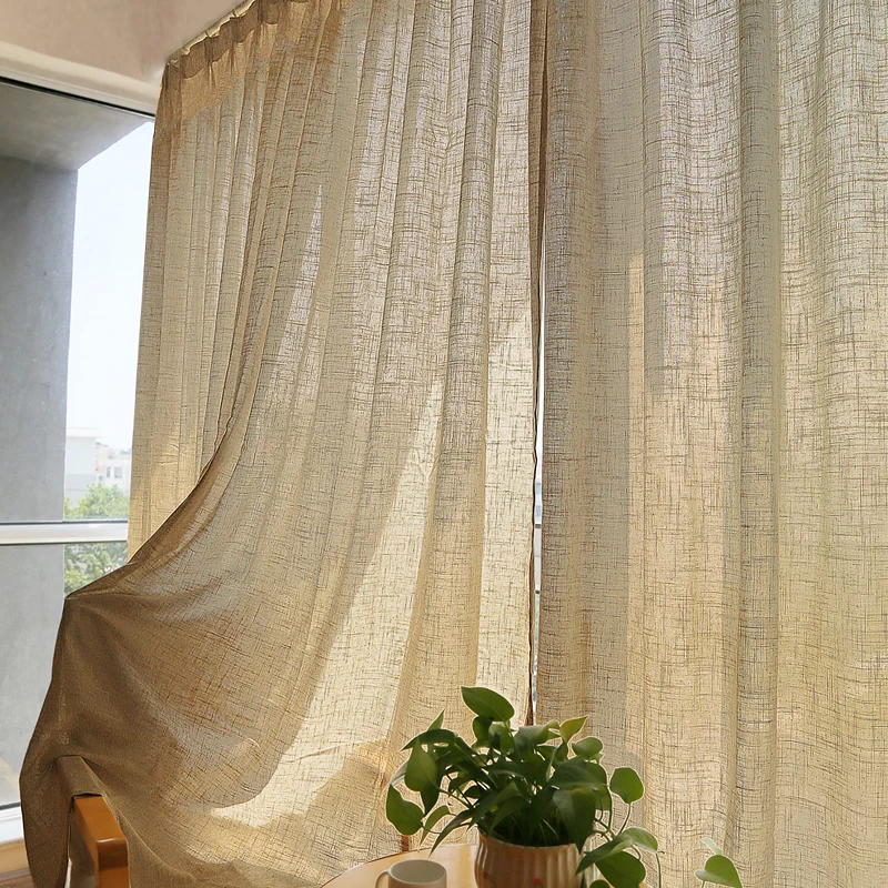Natural Linen Curtains Blended Gromment Top Privacy Added Window Treatment Drapes for Living Room Light Filtering Curtain TJ3858
Natural Linen Curtains Blended Gromment Top Privacy Added Window Treatment Drapes for Living Room Light Filtering Curtain TJ3858