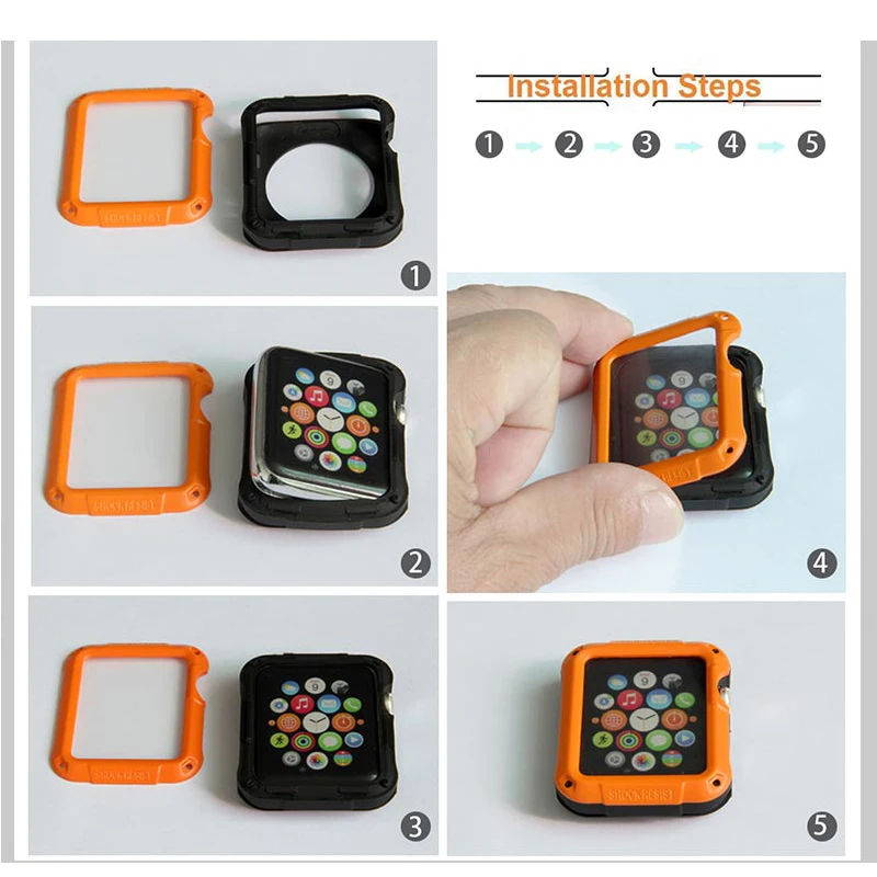 SGP PC Case Cover Anti-fall Frame For Apple Watch case 38mm 40mm 42mm 44mm Protector For iwatch Series 4 3 2 1 Shell Accessories
SGP PC Case Cover Anti-fall Frame For Apple Watch case 38mm 40mm 42mm 44mm Protector For iwatch Series 4 3 2 1 Shell Accessories