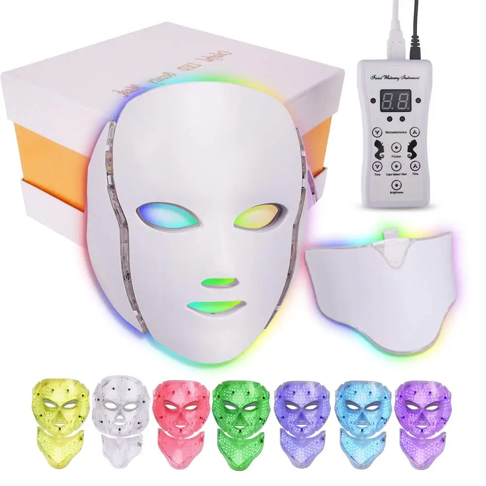 BTgirl LED Therapy Facial Mask 7 Colors Light Photon Machine with Neck For Wrinkle Acne Removal Skin Rejuvenation Face Neck Care
BTgirl LED Therapy Facial Mask 7 Colors Light Photon Machine with Neck For Wrinkle Acne Removal Skin Rejuvenation Face Neck Care