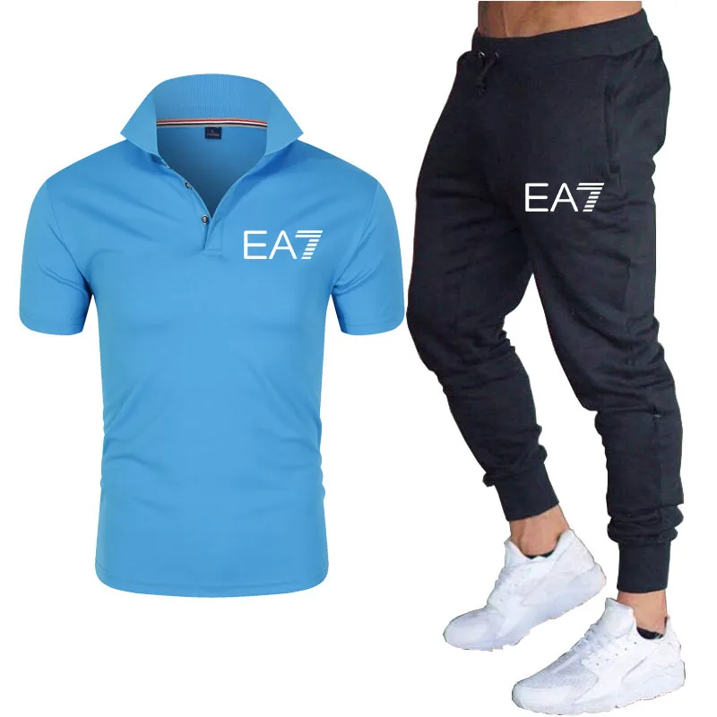2021 Summer Fashion Leisure brand Men's Set Tracksuit Sportswear Track Suits Male Sweatsuit Short Sleeves T shirt 2 piece set
2021 Summer Fashion Leisure brand Men's Set Tracksuit Sportswear Track Suits Male Sweatsuit Short Sleeves T shirt 2 piece set