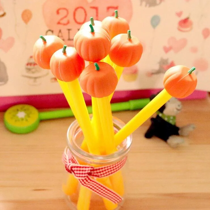 Гелевая ручка с изображением тыквы и овощей, 0,38 мм, 4 шт./лот 
Гелевая ручка с изображением тыквы и овощей, 0,38 мм, 4 шт./лот