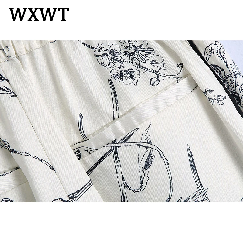 WXWT 2021 Women Geometric Print Fashion Sets Oversized Shirt Pants Suit 2 Pieces Sets Blouse Wide Legs Pants Suits
WXWT 2021 Women Geometric Print Fashion Sets Oversized Shirt Pants Suit 2 Pieces Sets Blouse Wide Legs Pants Suits